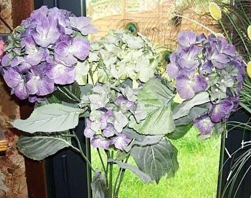 Hydrangeabloemen., in zijde, mooi formaat, Ophalen of Verzenden, Nieuw, Binnen