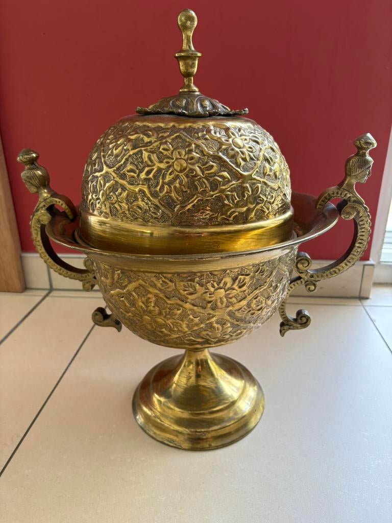 koperen pot met deksel, Enlèvement, Cuivre
