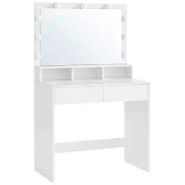 Coiffeuse blanche - Miroir rectangulaire NOUVEAU, Maison & Meubles, Enlèvement ou Envoi