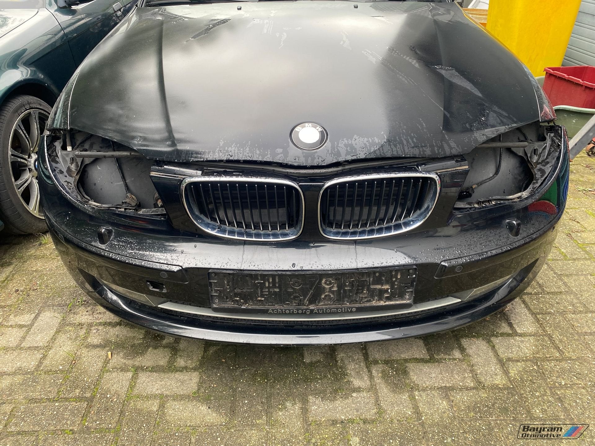 Bmw E87 voorbumper zwart lci volle versie 1-serie bumper, Auto-onderdelen, Ophalen, Gebruikt, -, Voor