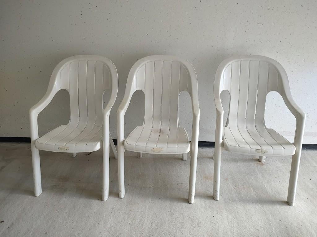 TUINSTOELEN, Tuin en Terras, Tuinstoelen, Ophalen, Gebruikt, Kunststof, Stapelbaar
