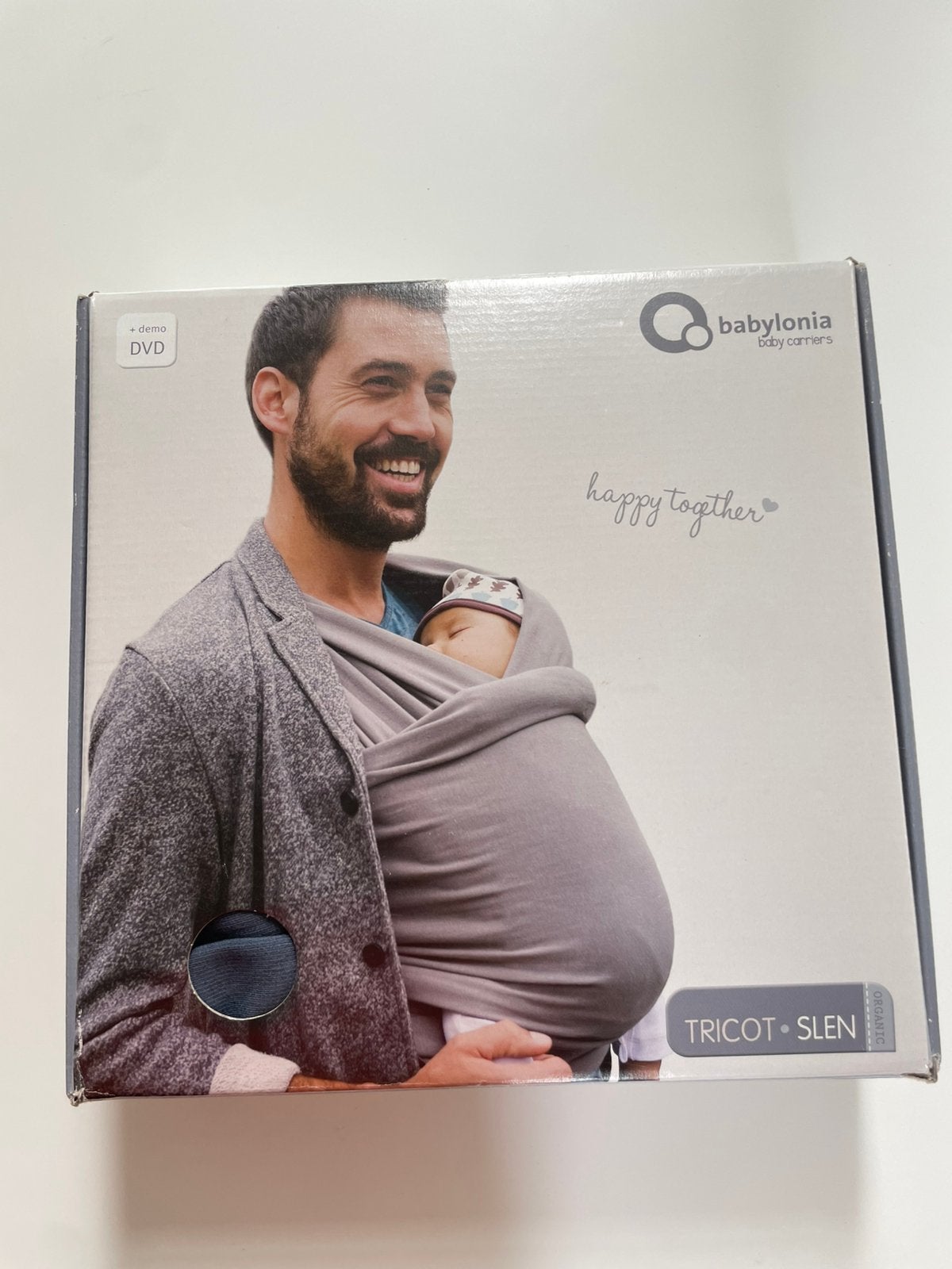 Porte-bébé Babylonia (bio) + DVD + manuel d'utilisation, Enfants & Bébés, Enlèvement, Comme neuf, Porte-bébé