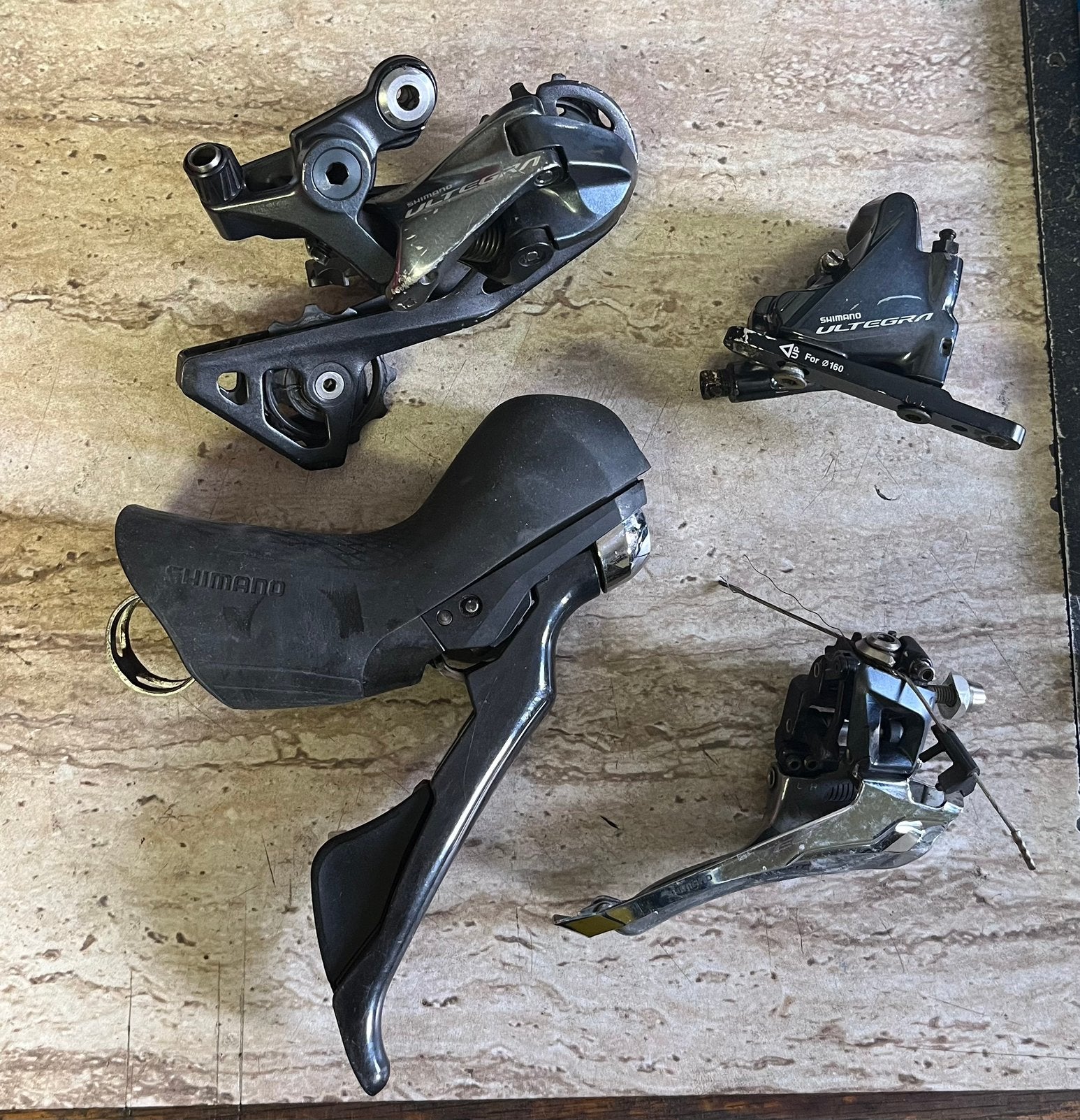 Stukken Shimano ultegra groep, Fietsen en Brommers, Fietsonderdelen, Ophalen of Verzenden, Zo goed als nieuw
