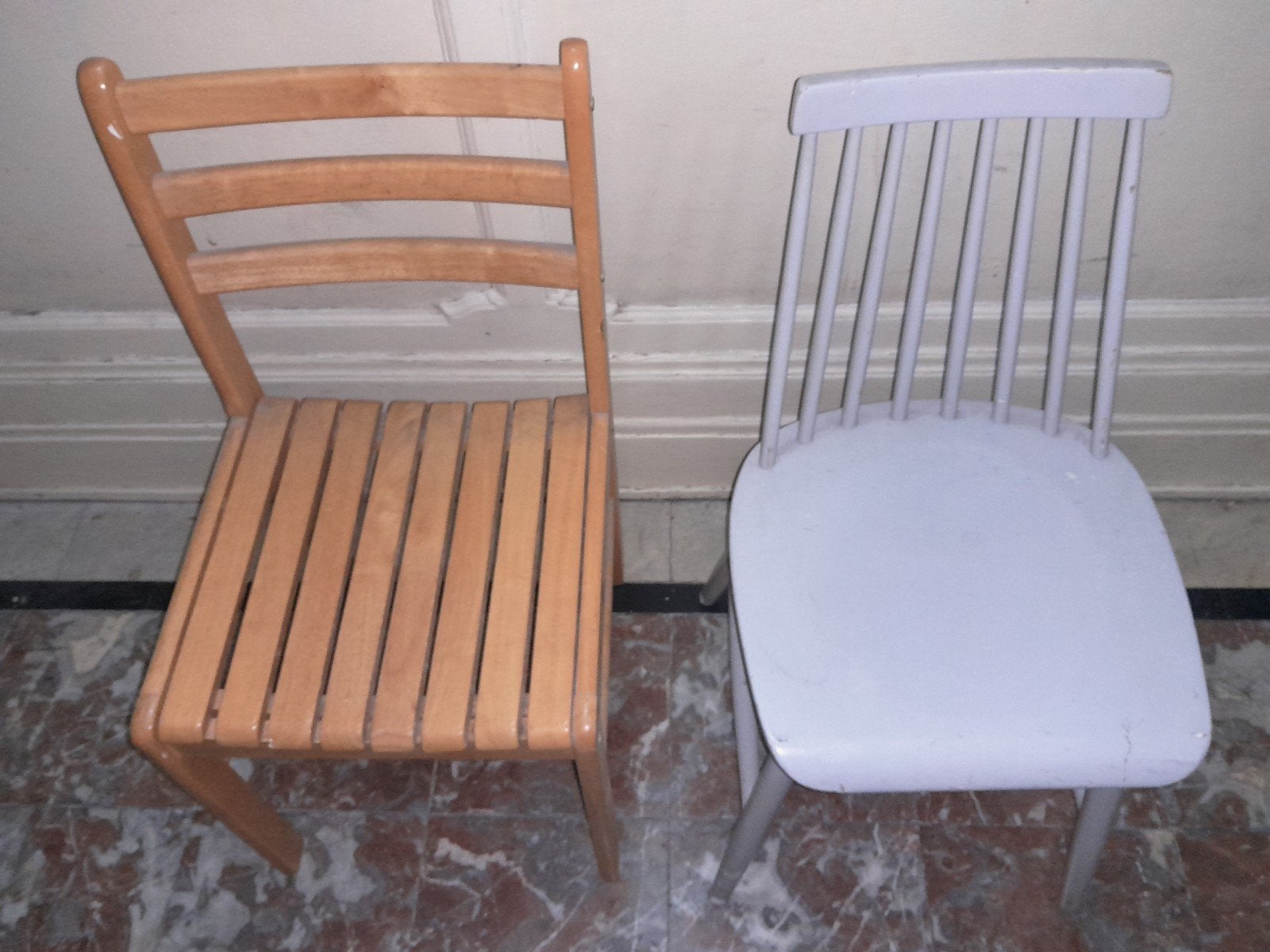 chaises, Maison & Meubles, Enlèvement, Utilisé, Bois, Deux