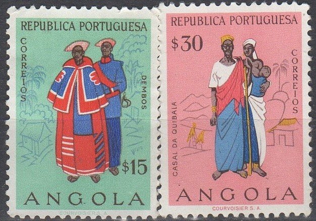 Portugees Angola - Inheemse klederdrachten - 1957, Verzenden, Postfris