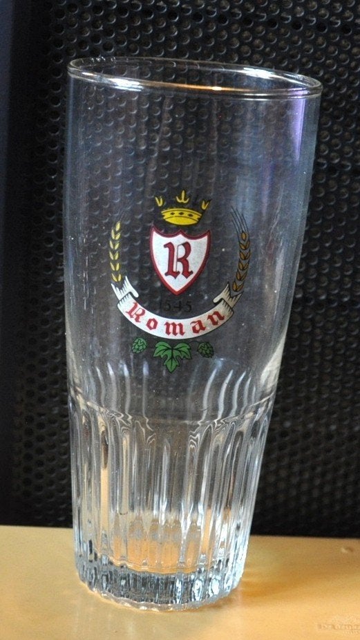 verre a bière pied strie pils man, Enlèvement ou Envoi, Utilisé, Verre ou Verres, Autres marques
