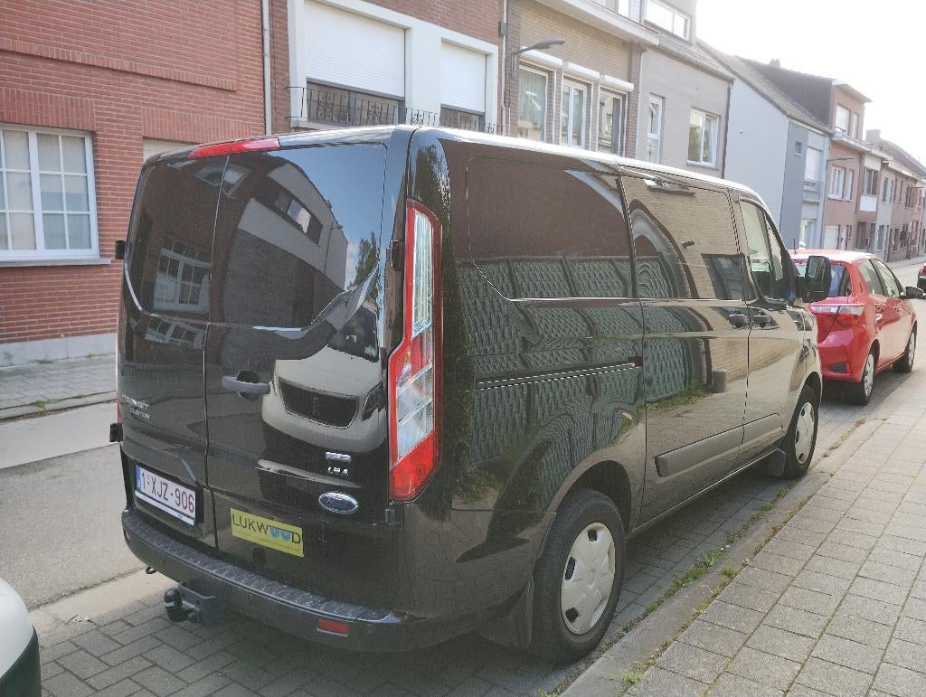 Ford Transit Custom Trend, Auto's, Bestelwagens en Lichte vracht, Voorwielaandrijving, Stof, Zwart, 5 deurs