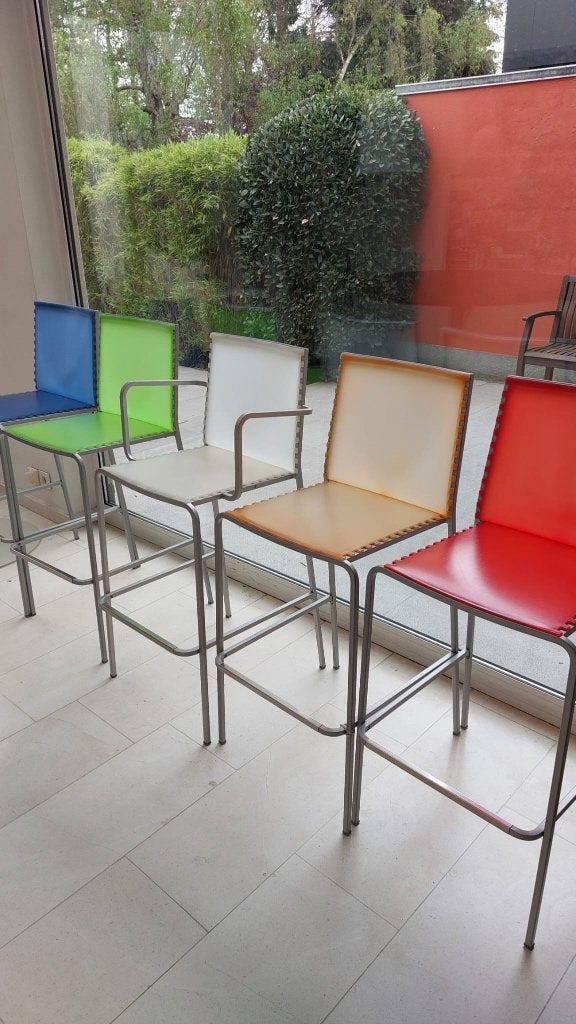 Lot de 5 chaises Desalto modèle ZIP, Maison & Meubles, Chaises, Utilisé, Cinq, Six Chaises ou plus, Métal, Autres matériaux, Autres couleurs