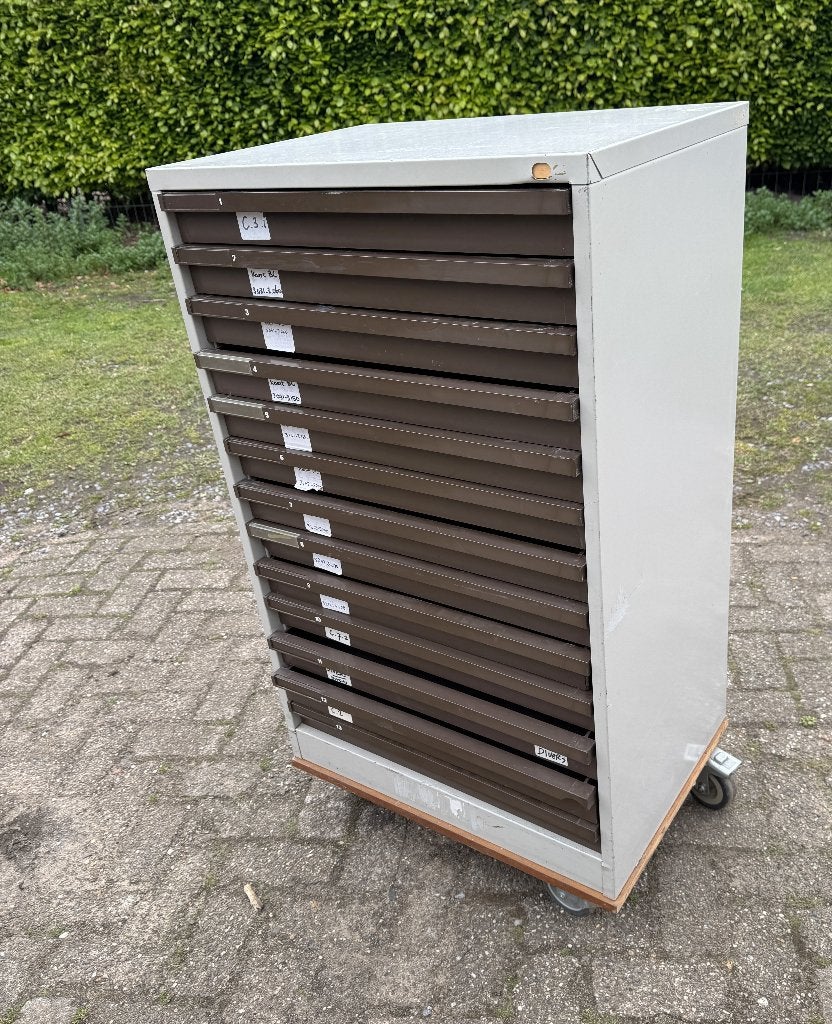 Ladenkast hoog 113cm x B64 x D45 met 13 laden. Op wielen., Huis en Inrichting, Kasten | Ladekasten, Gebruikt, 100 tot 150 cm, 50 tot 100 cm
