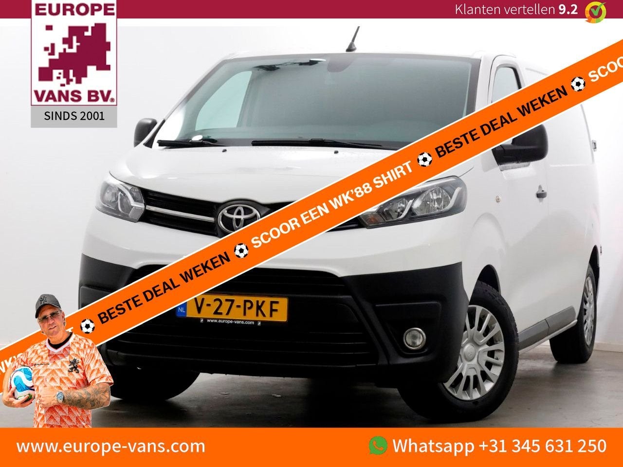 Toyota PROACE Worker 1.5 D-4D 120pk M Business Airco/Navi 12, 174 g/km, Wit, Bedrijf, Toyota