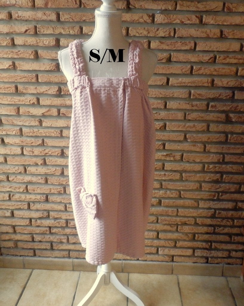 (128)- robe de plage femme t.S/M  rose, Kleding | Dames, Jurken, Maat 38/40 (M), Ophalen of Verzenden, Zo goed als nieuw, Knielengte