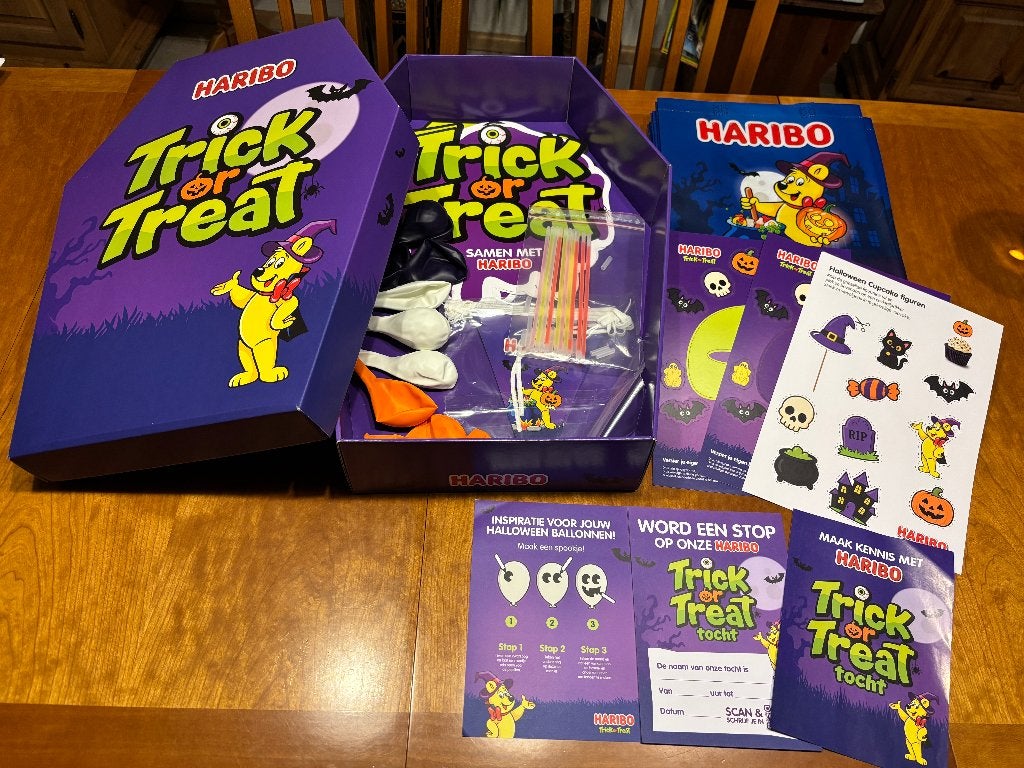 Boîte d'Halloween Haribo, emballage à friandises Halloween, Enlèvement ou Envoi, Neuf, Article de fête