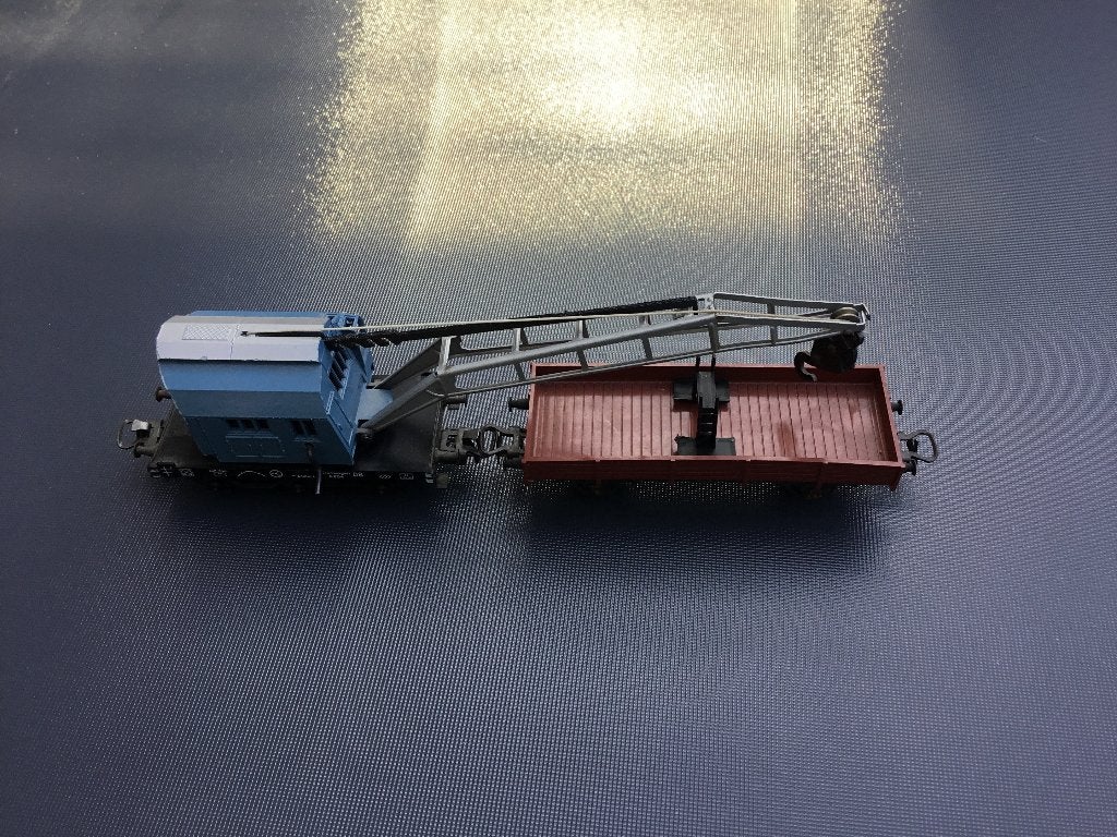 Camion-grue Marklin H0 4611 V07 avec wagon à flanc bas, Hobby & Loisirs créatifs, Enlèvement ou Envoi, Courant alternatif, Wagon
