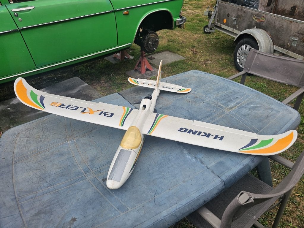 RC vliegtuig van Hobby-King Bixler 2, Ophalen, Gebruikt, Elektro