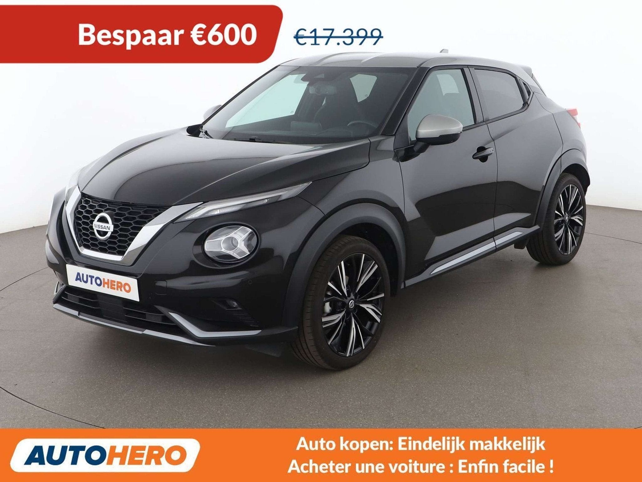 Nissan Juke 1.0 DIG-T N-Design (bj 2022), Auto's, Voorwielaandrijving, Stof, Gebruikt, https://public.car-pass.be/vhr/764cdad2-03b1-4935-bc7d-6dee58dfff37