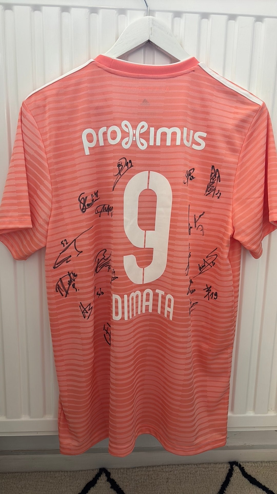 Gesigneerd truitje dimata Rsca Anderlecht, Enlèvement ou Envoi, Comme neuf