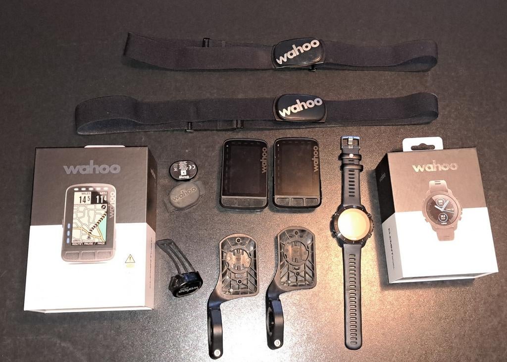 2x Wahoo bundel fietscomputer + horloge Wahoo, Ophalen, GPS
