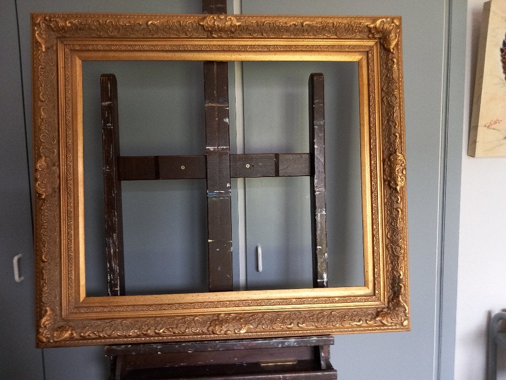 omlijsting schilderij verguld, Ophalen, Zo goed als nieuw