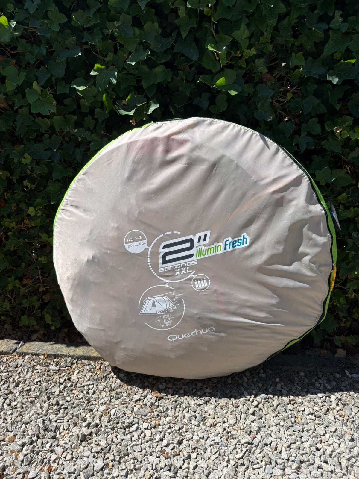 Quechua 2 Seconds XXL Illumin – 4 personen, Caravans en Kamperen, Tenten, Ophalen, Gebruikt, Tot en met 4