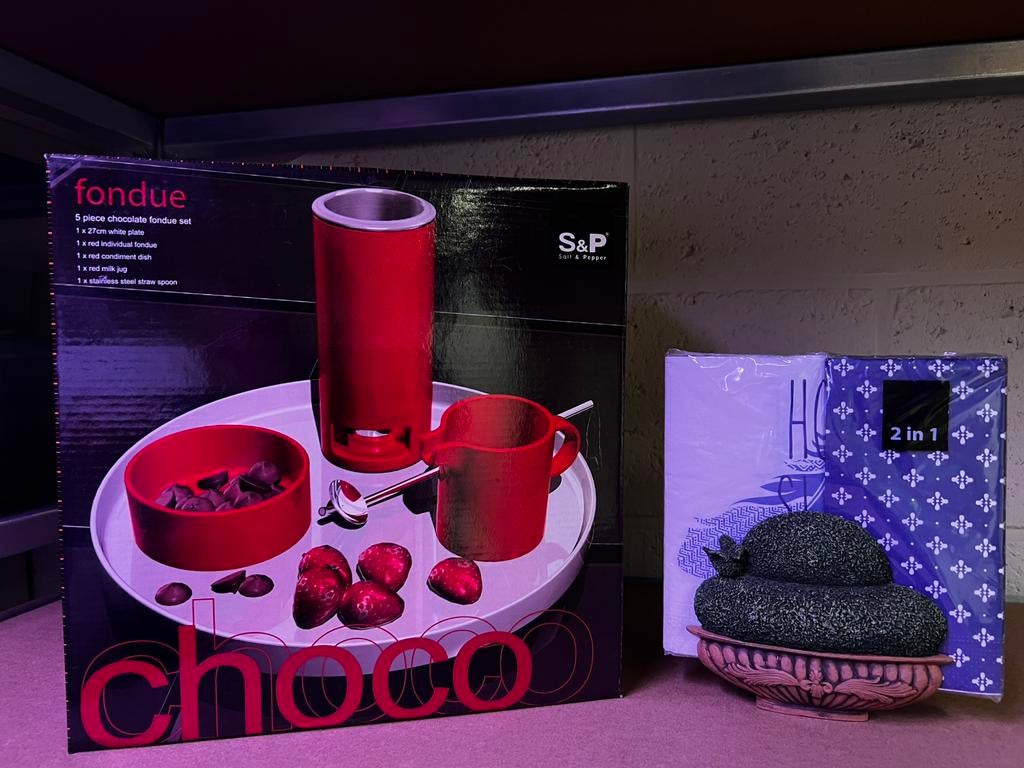 Chocolade fondue set (S&P), Ophalen, Nieuw