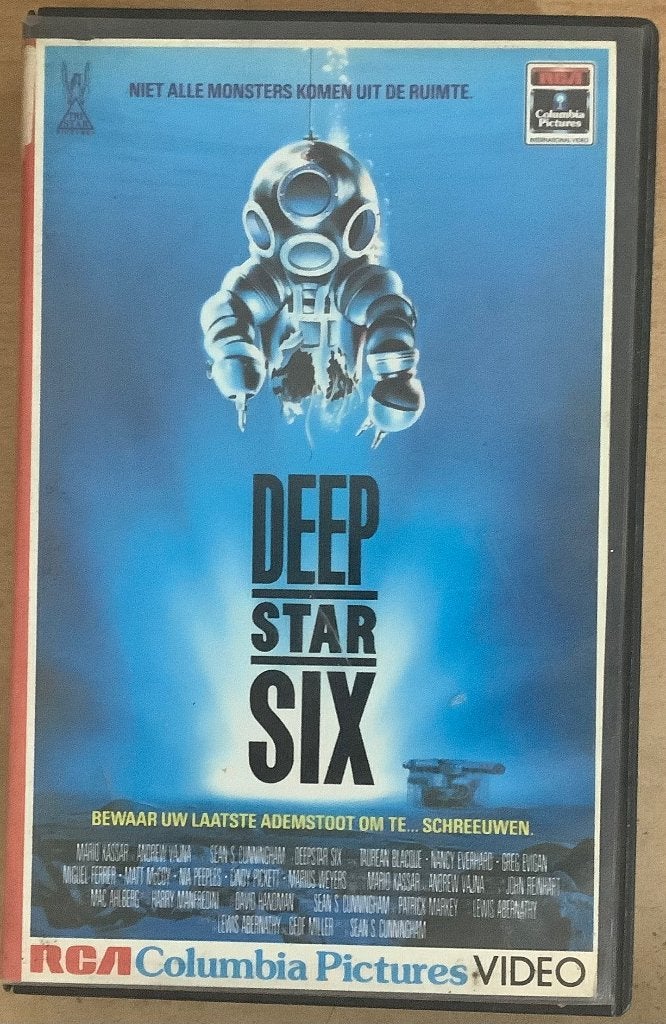 DeepStar Six (1989) VHS-Video Big Box Ex-Rental Zeldzaam !, Horror, Vanaf 16 jaar, Ophalen of Verzenden, Ex-rental