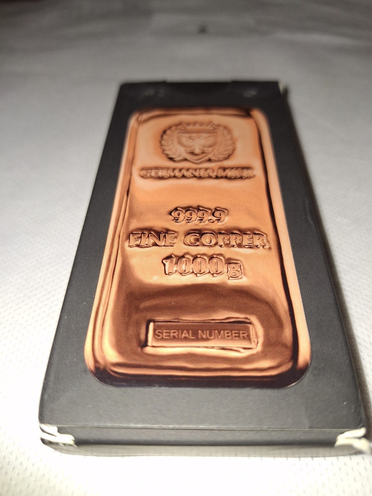 1 kg - Cuivre .999 - Germania mint - Vers. avec certificat, Enlèvement ou Envoi, Cuivre