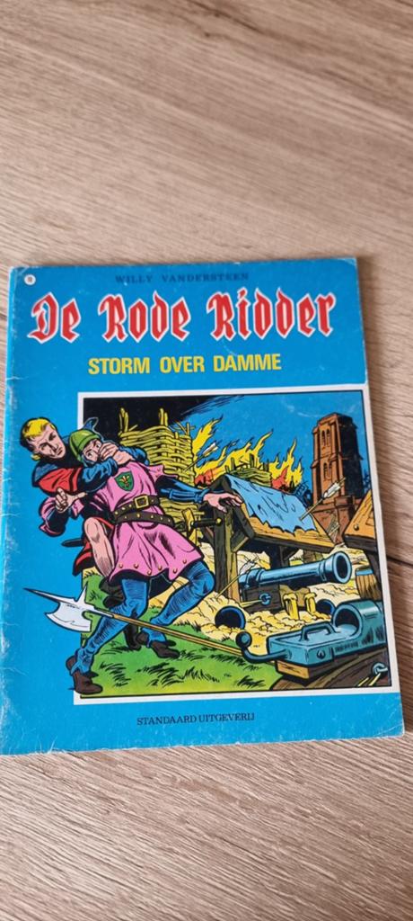 Strip De rode ridder - 10 Storm over Damme, Eén stripboek, Ophalen of Verzenden, Gelezen, Willy Vandersteen
