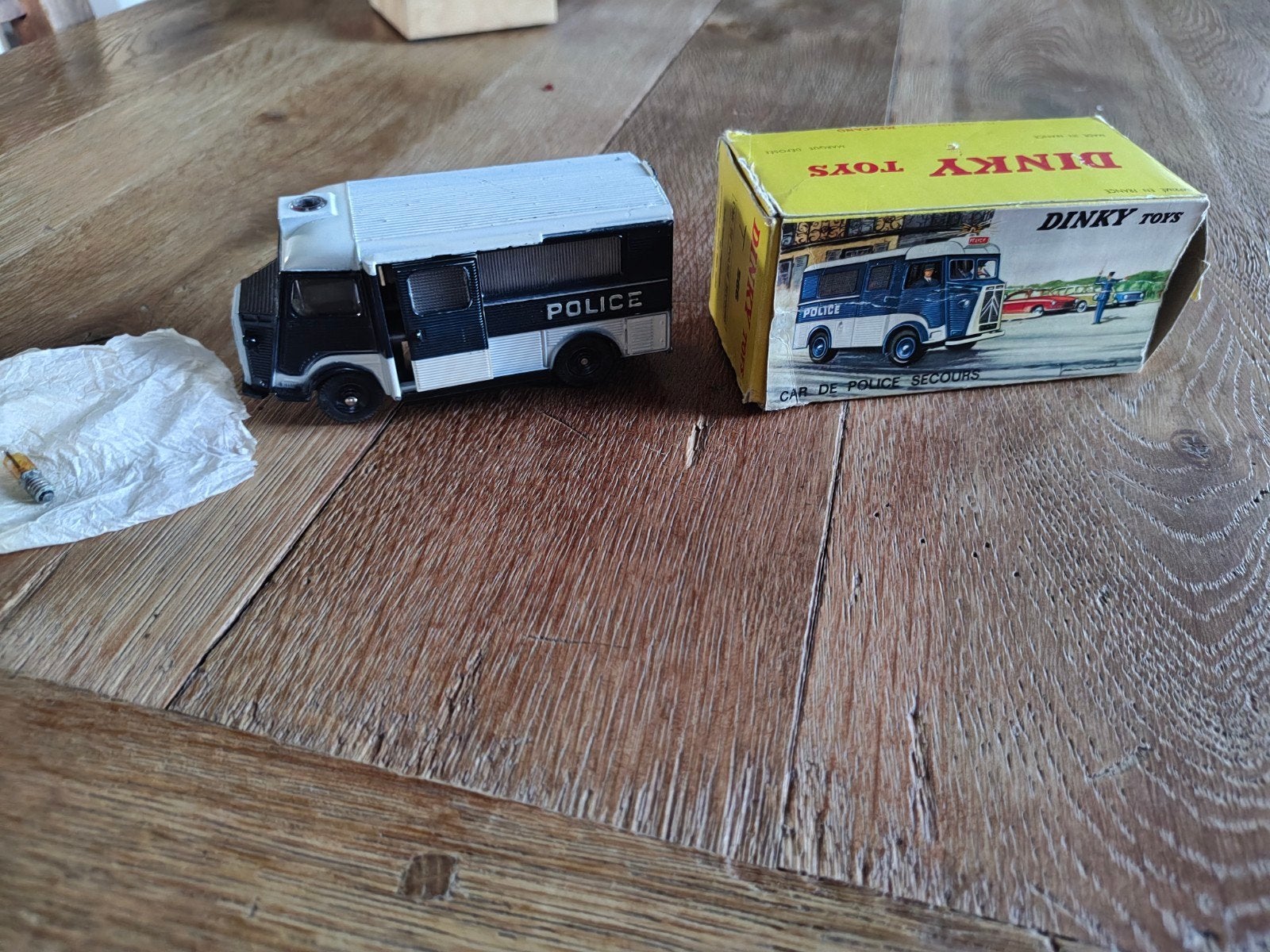 vintage Dinky toys Citroen H politie, Hobby en Vrije tijd, Ophalen of Verzenden, Dinky Toys