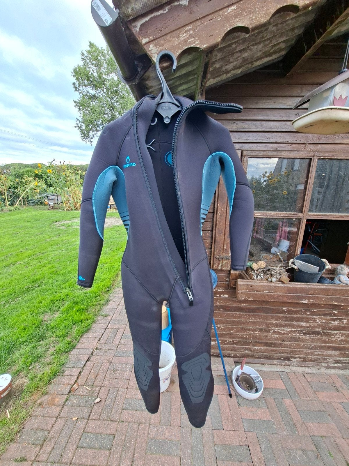 duikpak, duikfles en trimvest, Sports nautiques & Bateaux, Enlèvement, Utilisé, Combinaison de plongée