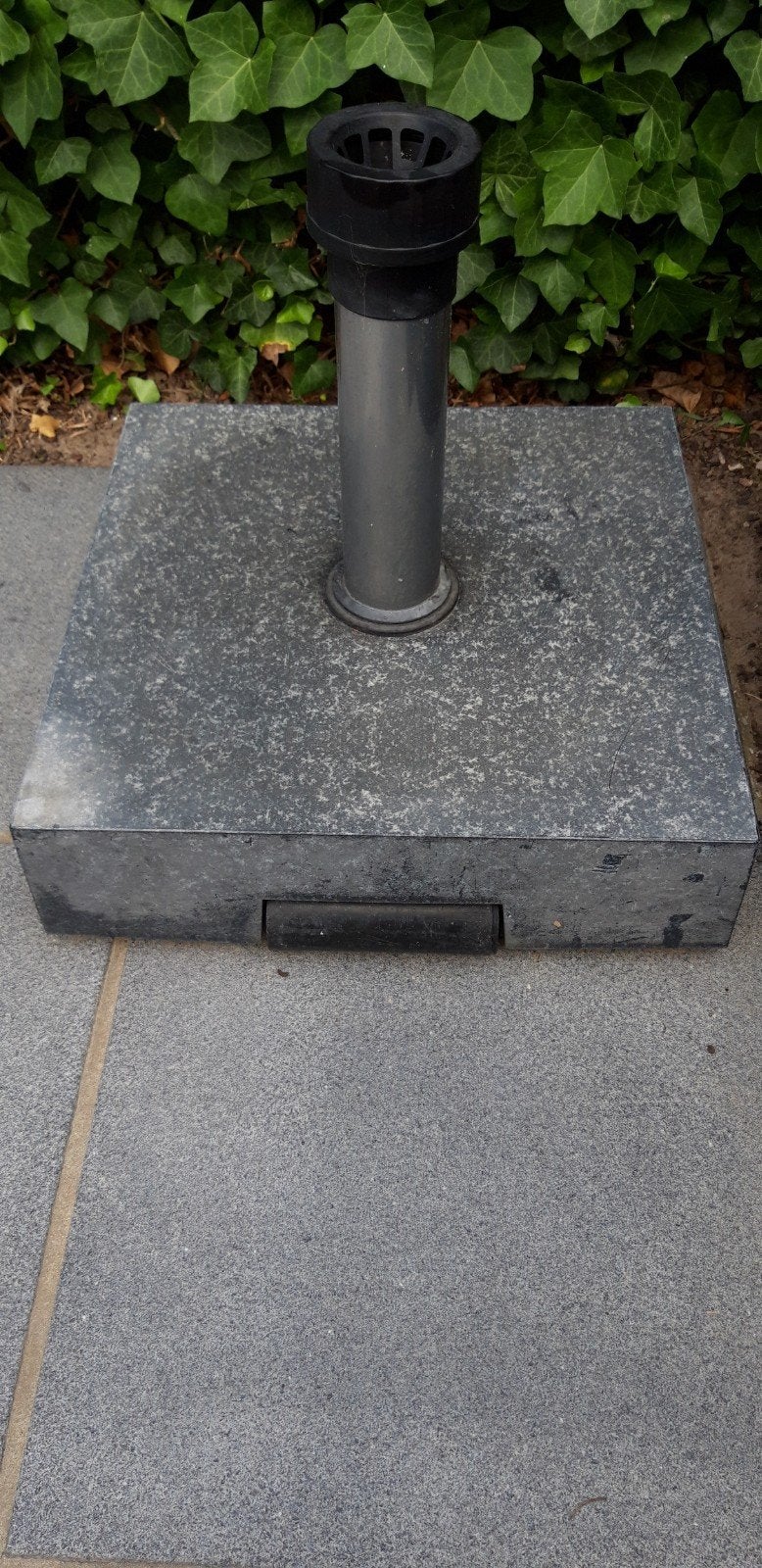 Parasol voet, Ophalen