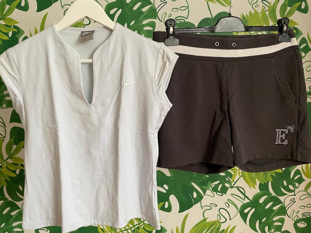 Short Esprit en T-shirt Nike - 38, Sans manches, Taille 38/40 (M), Gris, Comme neuf