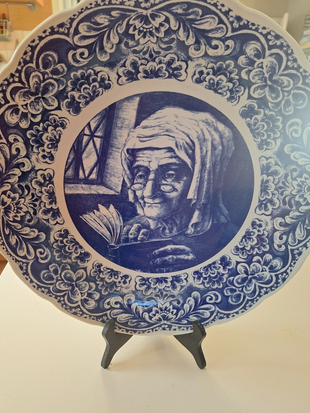 Grande assiette Boch ancienne bleue de Delft, Antiquités & Art, Antiquités | Assiettes décoratives & Carrelages, Enlèvement ou Envoi