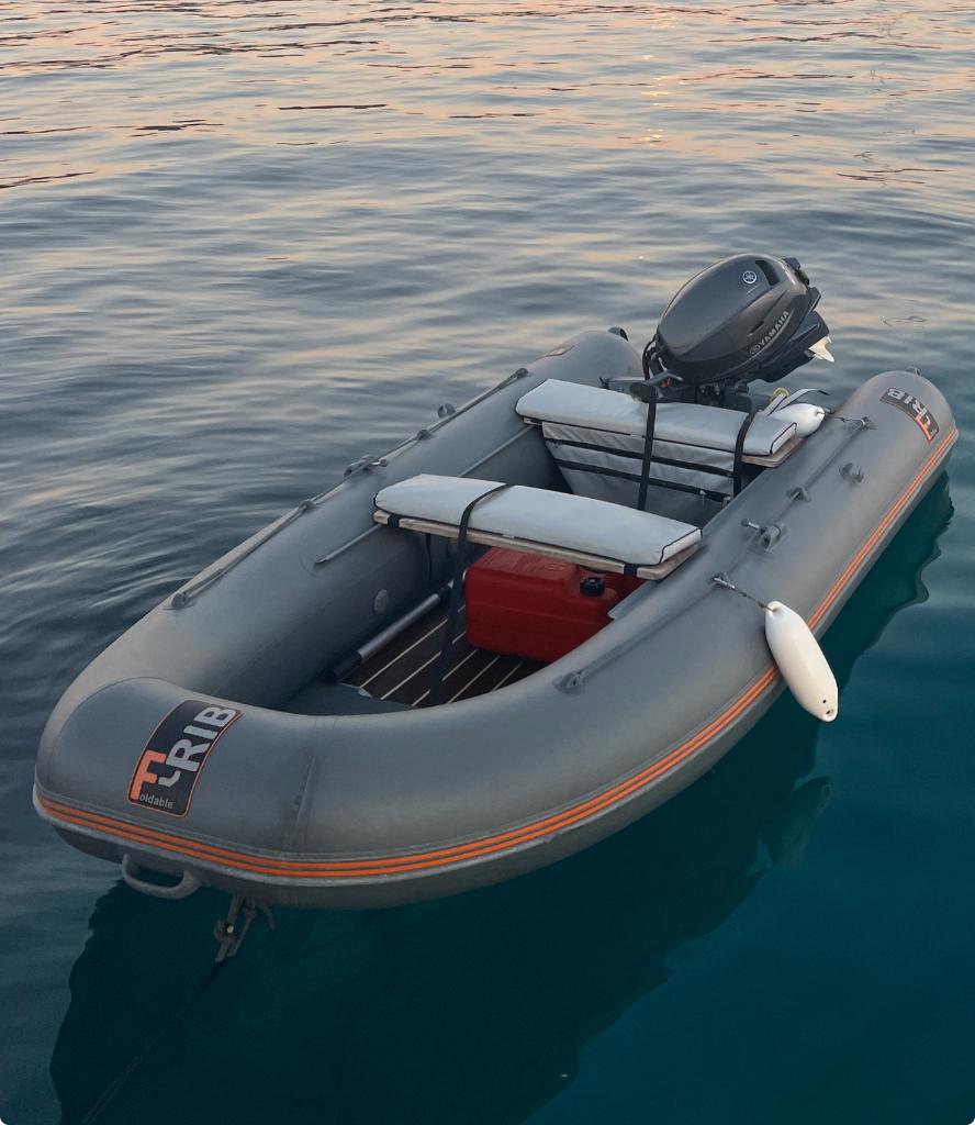 F-Rib 360 Harde Bodem Foldable RIB, Watersport en Boten, Rubberboten, Gebruikt, Benzine, Minder dan 70 pk, Overige materialen