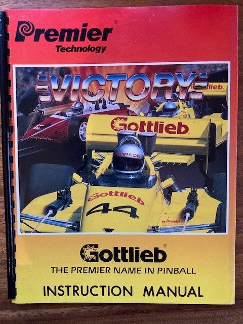 GOTTLIEB VICTORY  MANUEL D'INSTRUCTIONS, Collections, Machines | Flipper (jeu), Enlèvement ou Envoi, Flipper (jeu), Électronique