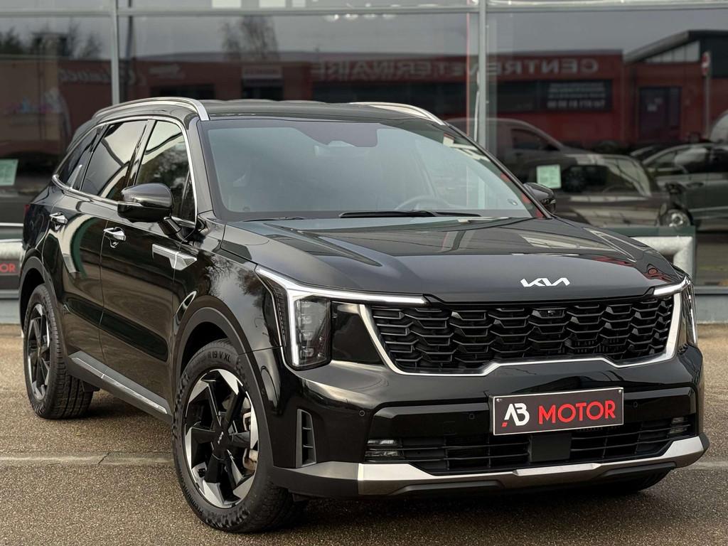 Kia Sorento 1.6T-GDI PHEV 190KW MQ4 PLATINIUM TVAC ACC CAM36, Auto's, Kia, Zwart, 4 cilinders, Zwart, Leder