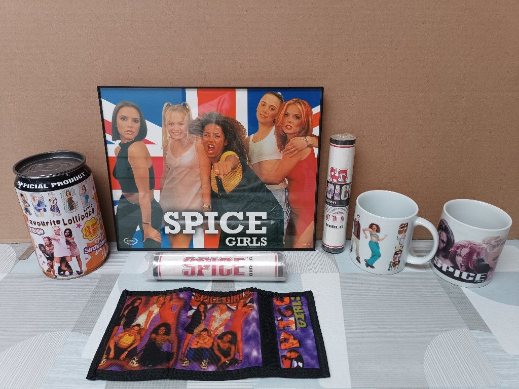 Spice Girls - Victoria - Emma - Geri - Melanie - Tas - Mok, Verzamelen, Muziek, Artiesten en Beroemdheden, Ophalen of Verzenden