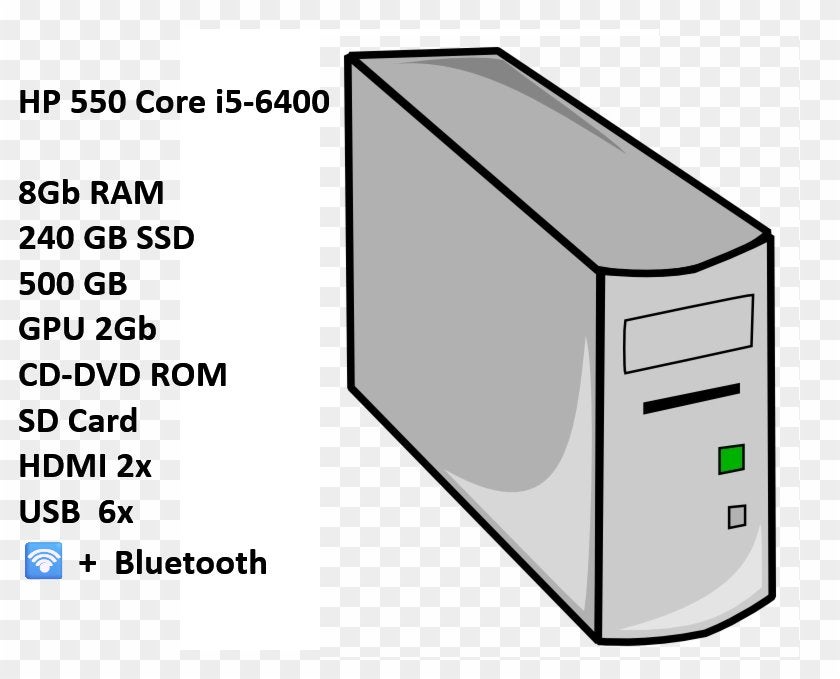 🖥️HP Pavilion Desktop 150€, Reconditionné, Enlèvement, HP, HDD