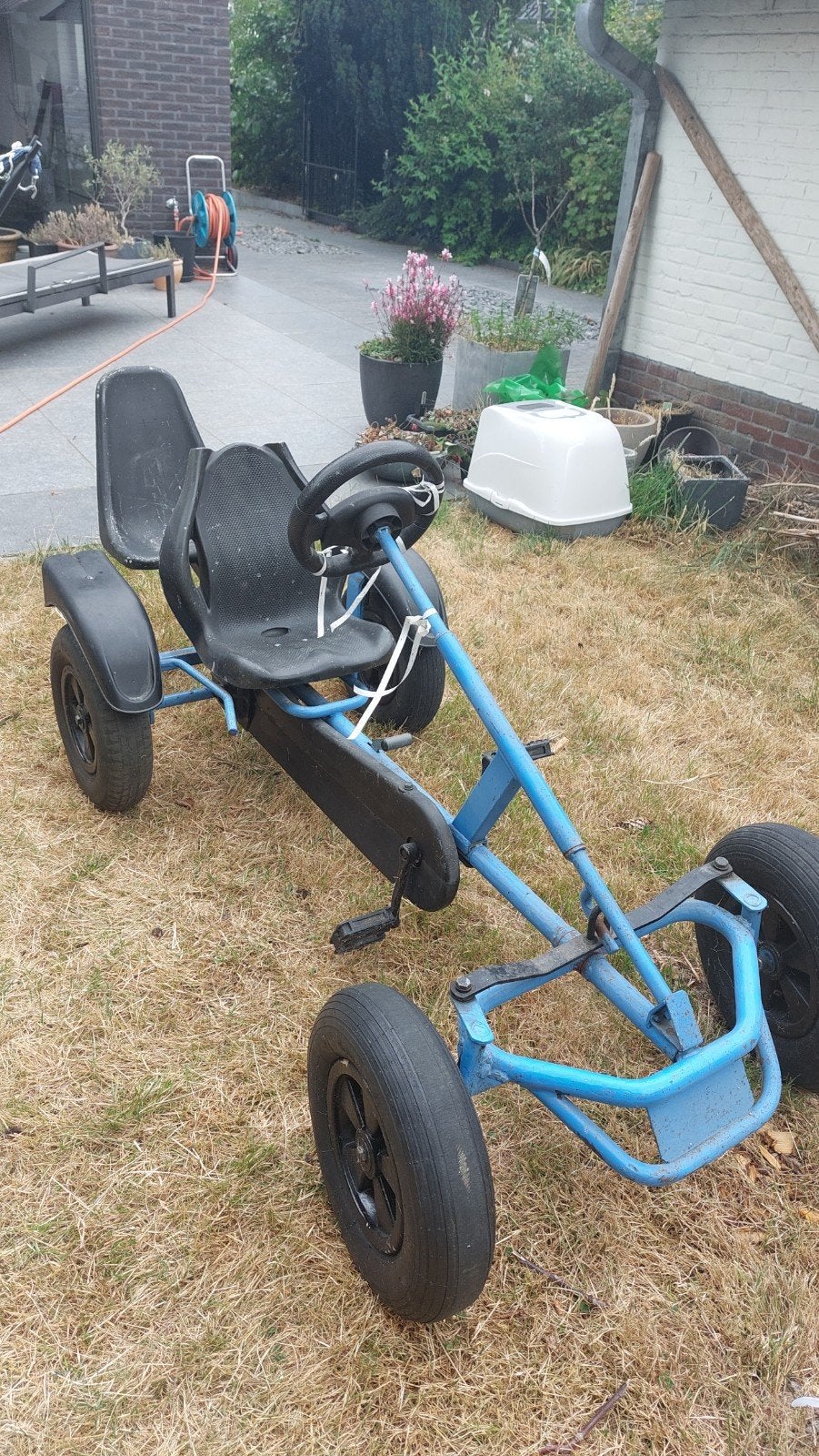 Gocart/skelter te koop te Hasselt, met handrem en 2e zitje, Ophalen