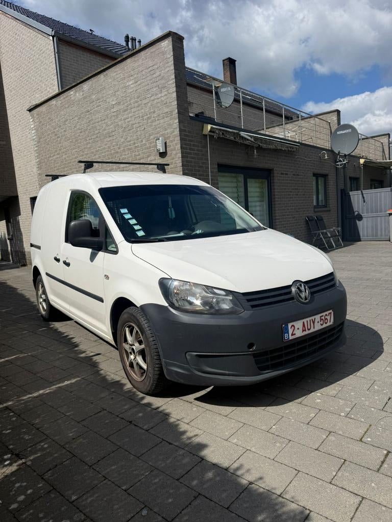VOLKSWAGEN CADDY 1.9 SDI 2011 TOPSTAAT, Auto's, Euro 5, Stof, Zwart, Wit