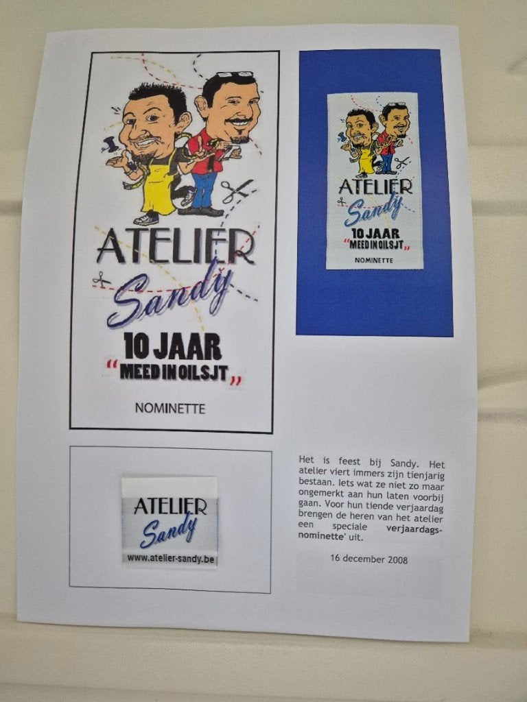 Carnaval Aalst nominette Atelier Sandy, Verzamelen, Speldjes, Pins en Buttons, Ophalen of Verzenden