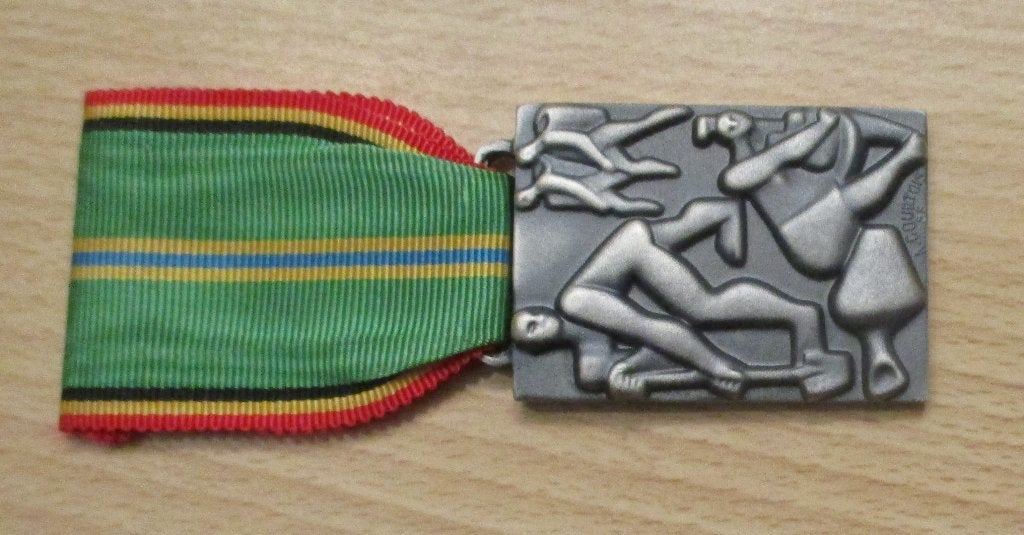 Belgian Congo Agricultural Merit Medal 2e klasse, Ophalen of Verzenden, Landmacht, Lintje, Medaille of Wings
