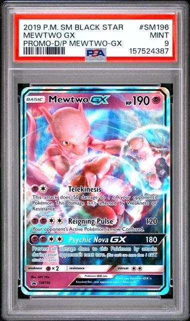 Mewtwo GX SM 196 PSA 9, Enlèvement ou Envoi, Neuf, Cartes en vrac