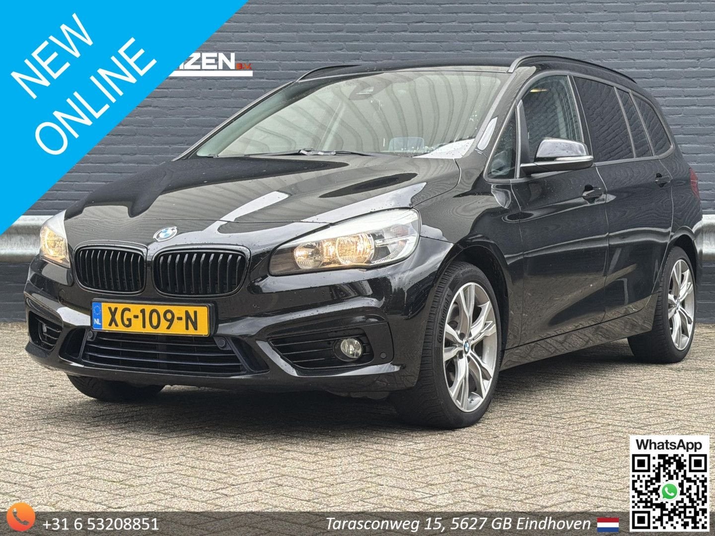 BMW 220 Gran Tourer 2-serie 220i M Sport 7p. | HUD | Camera, Auto's, Automaat, Monovolume, 2 Reeks, Zwart