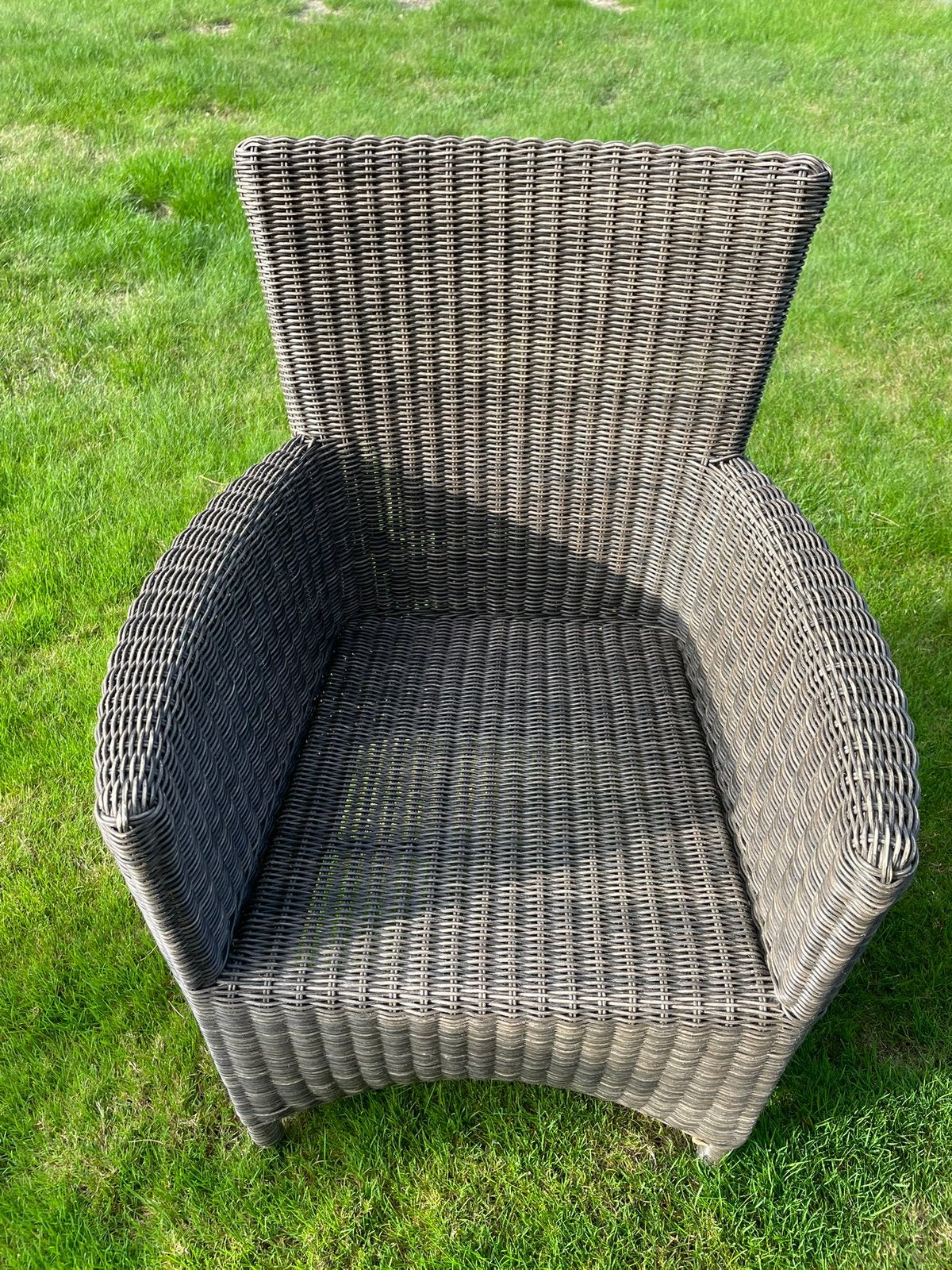 Wicker tuinstoel met kussen - 8 stuks, Tuin en Terras, Ophalen, Zo goed als nieuw, Wicker