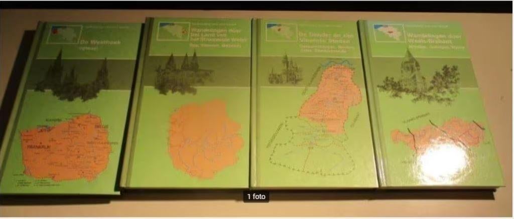 4 Prachtige Wandel Boeken, Boeken, Ophalen of Verzenden, Zo goed als nieuw, Benelux, Fiets- of Wandelgids