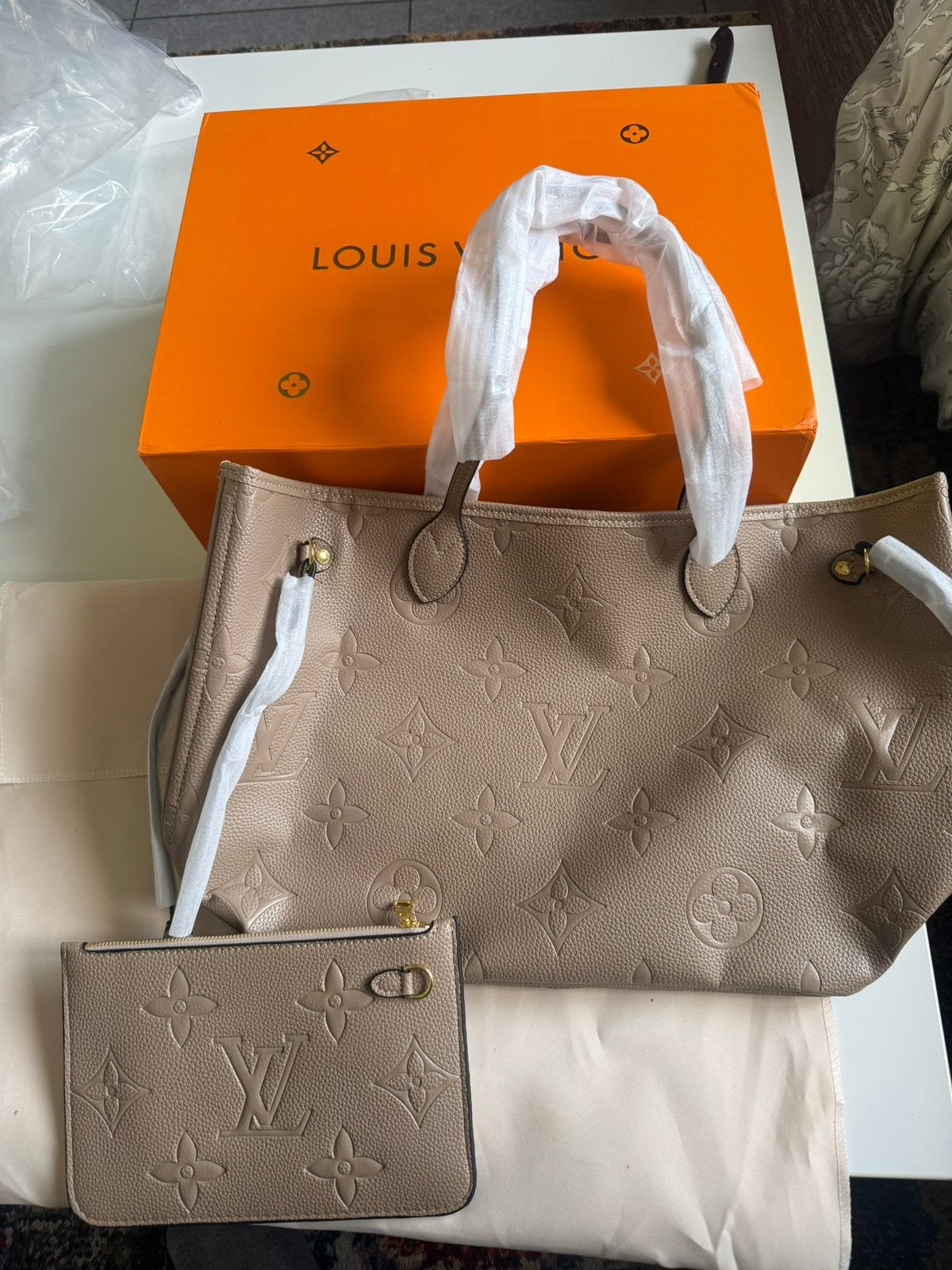 Louis Vuitton tas, Ophalen of Verzenden, Nieuw, Beige, Handtas