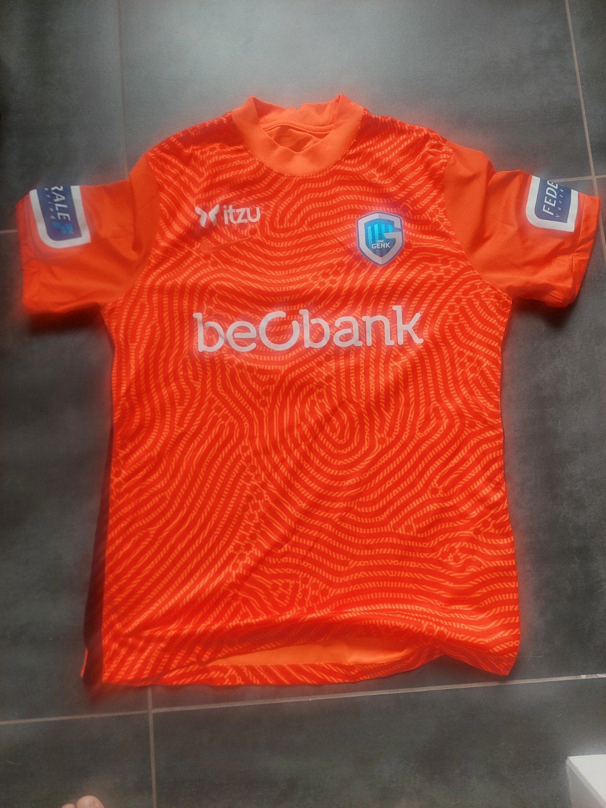 Keepershirt KRC Genk, Sport en Fitness, Voetbal, Maat L, Ophalen, Zo goed als nieuw, Shirt