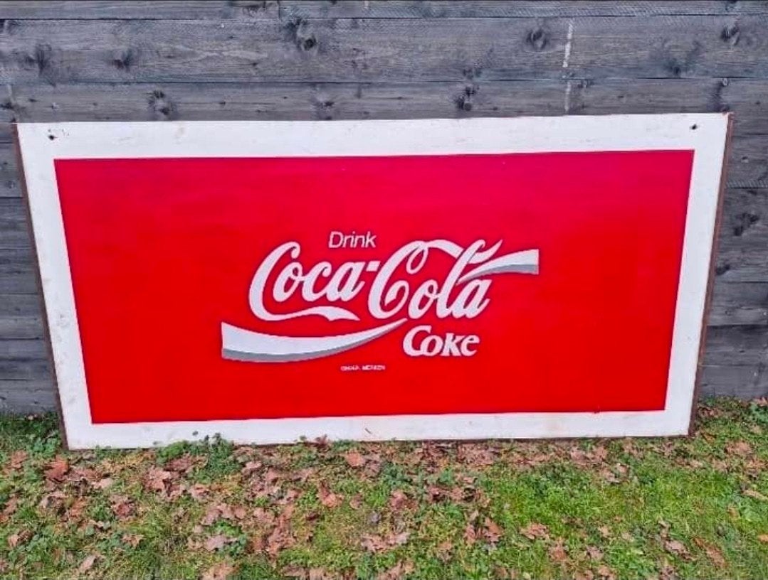 Panneau Coca Cola Vintage Années 80, Enlèvement