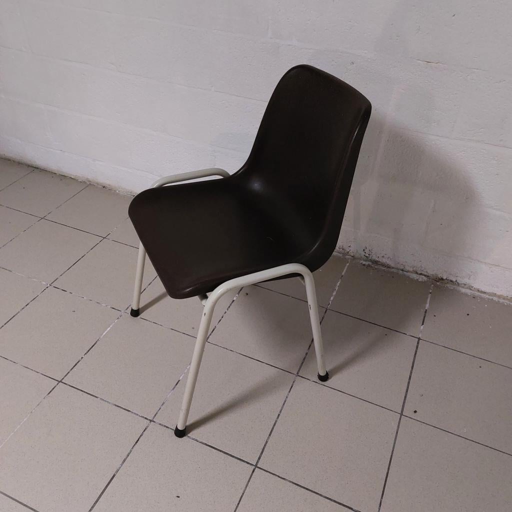 16 kunststof stoelen, donker bruin, Ophalen, Bruin, Kunststof