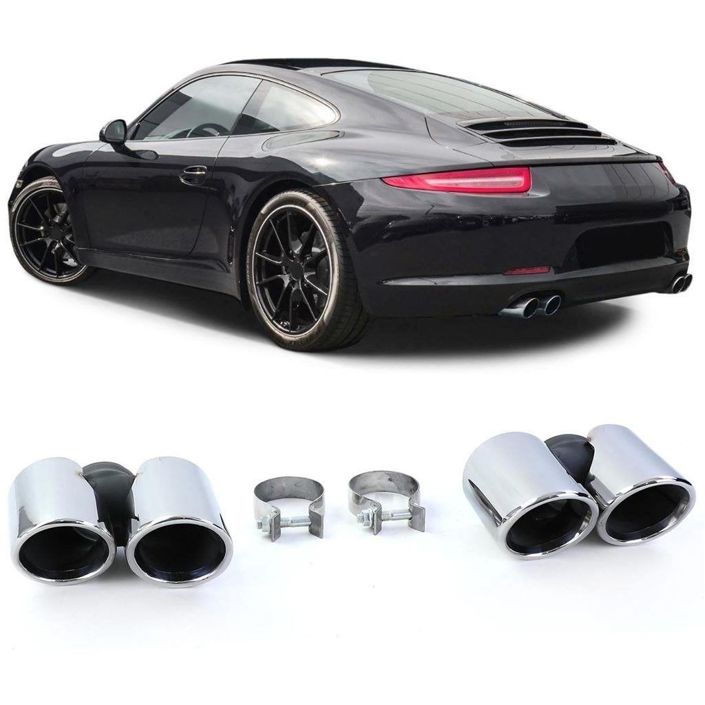 Uitlaat Sierstuk Zwart Voor Porsche 911 991.1 2011 / 2015 3., Envoi